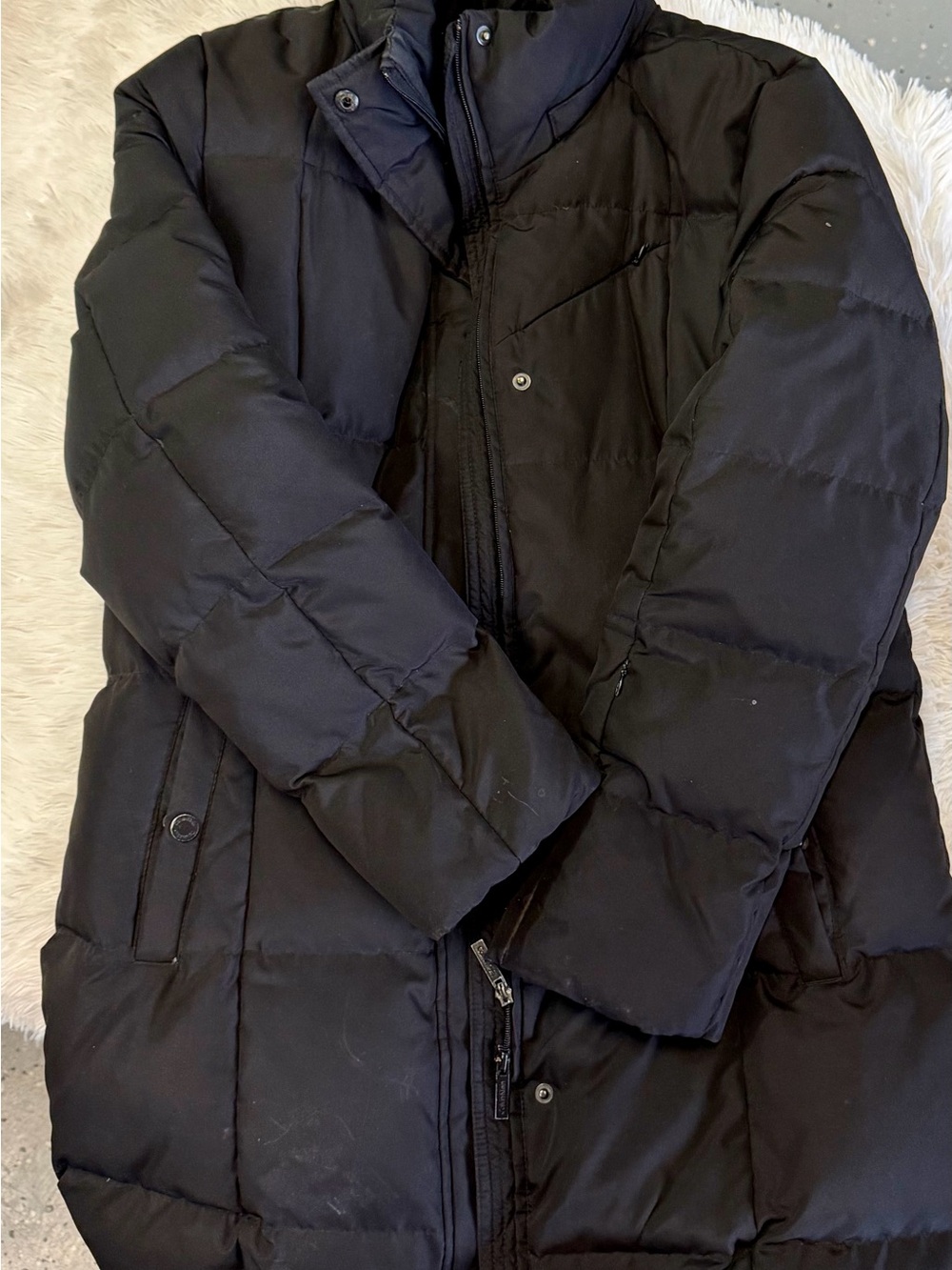 Calvin Klein Black Quilted Puffer Coat